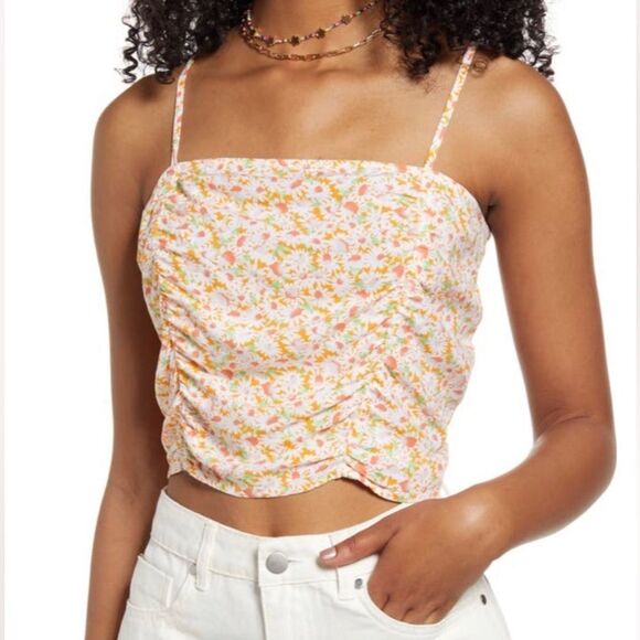 NWT BP Floral Ruched Cami Sz XL - Picture 1 of 3